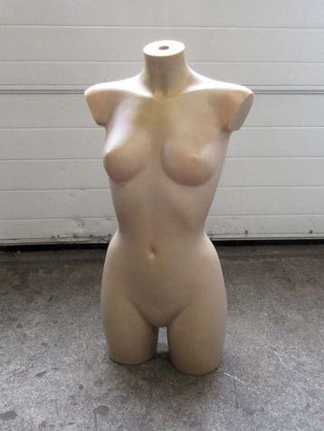 Paspop, Etalagepop Vrouw, B42 x D24 x H82cm, huidkleur