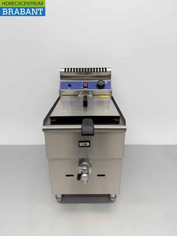 Friteuse HCB en acier inoxydable 14 litres PROPAAN GAS, Verzenden