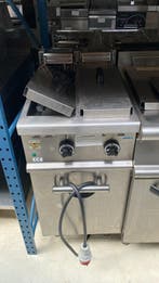 2 pans smalle elektrische friteuse Olis 400V, Ophalen of Verzenden