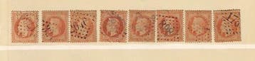 France - Collection de timbres avec Napoléon 5 francs, Postzegels en Munten, Gestempeld