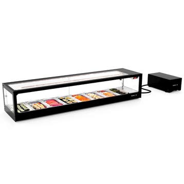 Sushivitrine | LOGIC | Zwart | 8x 1/3 GN | 0°C/+4°C |, Verzenden, Nieuw in verpakking