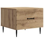vidaXL Salontafel Artisanaal eiken 49 x 50 x 40 cm Bewerkt, Verzenden