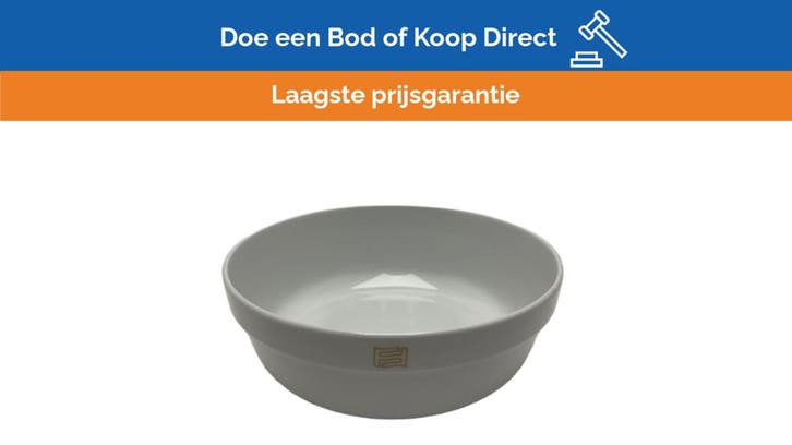 Bieden: Ferretti Ceramic Salad Bowl 21cm Ocher  Durable Ma, Huis en Inrichting, Keuken | Servies, Ophalen of Verzenden