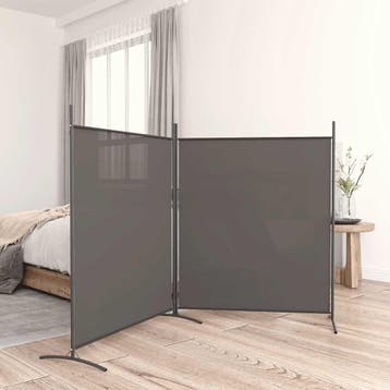 vidaXL Kamerscherm met 2 panelen 346x180 cm stof, Verzenden, Nieuw