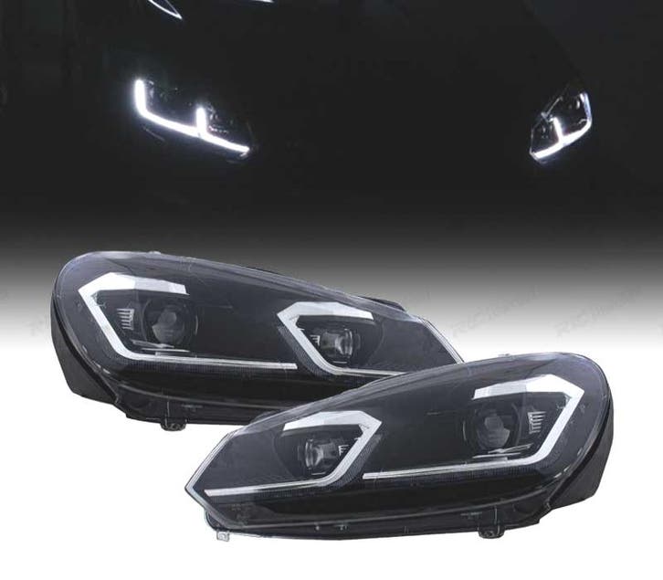 PHARES VOLKSWAGEN VW GOLF 6 08-13 LOOK ARGENT GOLF 7 DYNAMIQ, Auto-onderdelen, Verlichting, Verzenden