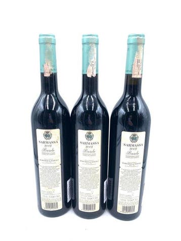 2003 Marchesi di Barolo, Sarmassa - Barolo - 3 Bouteilles, Verzamelen, Nieuw