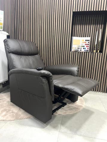 ELEKTRISCHE RELAXZETEL LEDER MET LIFTFUNCTIE GRATIS LEVERING, Huis en Inrichting, Nieuw, Ophalen of Verzenden, 75 tot 100 cm, Elektrische relaxzetel fauteuil relax zetel relaxfauteuil stoel