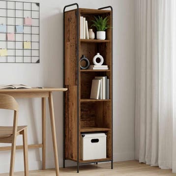 vidaXL Boekenkast 55,5 x 33 x 174 cm Bewerkt hout Oud hout, Verzenden