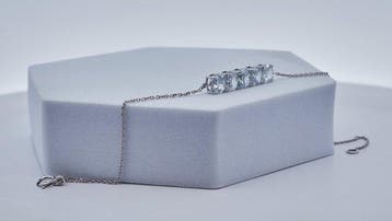 Zonder minimumprijs - Armband - 14 karaat Witgoud - 2.47ct., Nieuw