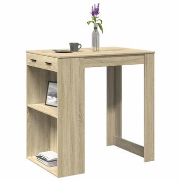 vidaXL Bartafel 102x70x103,5 cm bewerkt hout sonoma, Verzenden