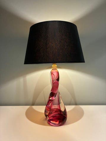Val Saint Lambert - Lampe de table - éclair - Cristal
