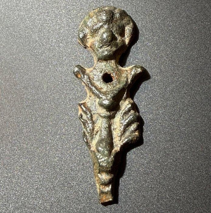 Middeleeuwen, kruisvaardersperiode Brons Zeldzame abstracte, Antiquités & Art, Antiquités | Autres Antiquités