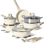 2dekans | Just Perfecto 15 Delige Pannenset Inductie - Beige, Ophalen of Verzenden, Nieuw