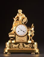 Figurale pendule Empire - Ormolo - 1800-1850