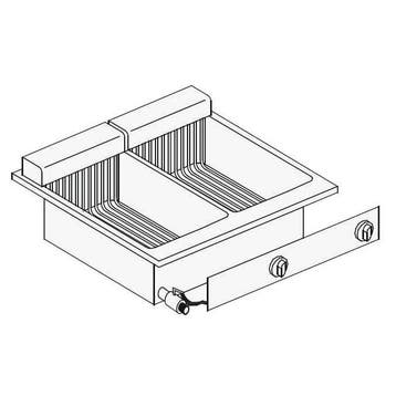 Inbouwfriteuse | Elektrisch | 10+10L | 14.5kW (400V) |, Verzenden, Nieuw in verpakking