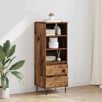vidaXL Highboard Oud Hout 40 x 36 x 110 cm Bewerkt hout, Verzenden, Nieuw