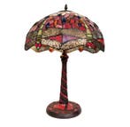 Lamp - Tiffany style - Dragonfly - Messing