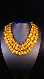 Long collier en ambre baltique - Ambre - Unique design - 140