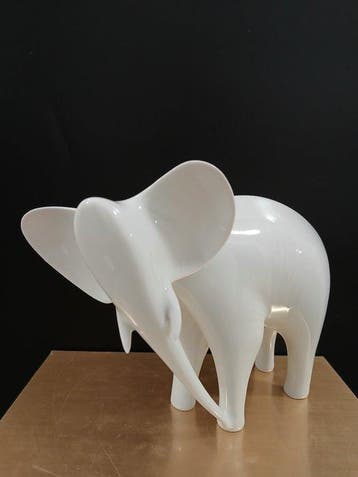 Royal Dux Porzellan-Manufaktur - Figurine - White Elephant -, Antiquités & Art