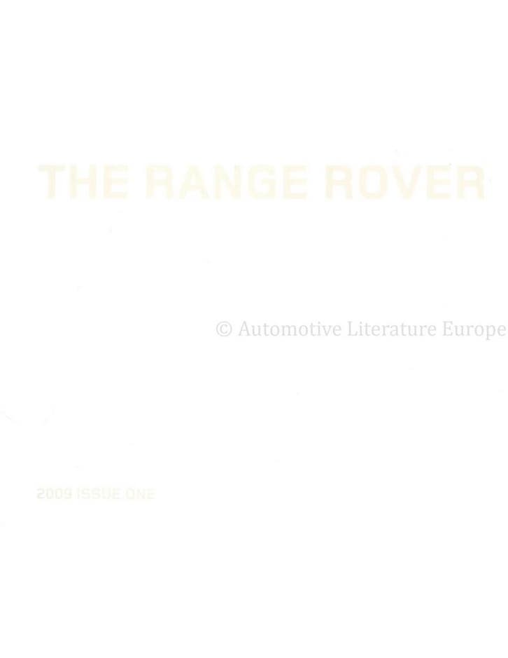 2010 RANGE ROVER BROCHURE ENGELS, Livres, Autos | Brochures & Magazines