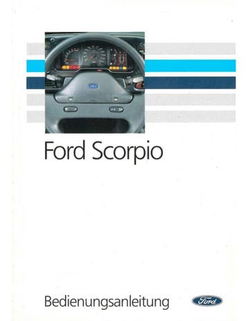 1990 FORD SCORPIO INSTRUCTIEBOEKJE DUITS