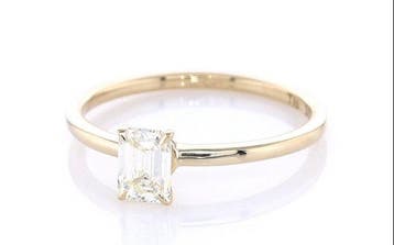 Zonder minimumprijs - Ring - 14 karaat Geel goud - 0.50ct.