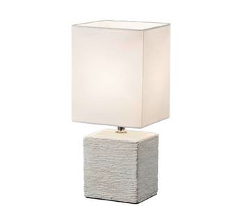 Trio PING tafellamp | E14 Fitting | antiek wit met wit | 13, Verzenden, Nieuw