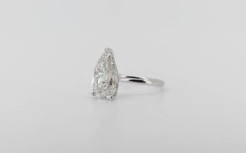 Zonder minimumprijs - Ring - 14 karaat Witgoud - 5.01ct. tw., Nieuw