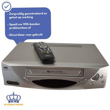 SEG VCR 2380NL | VHS Videorecorder | VHS Speler | Video, TV, Hi-fi & Vidéo, Lecteurs vidéo, Verzenden, VHS-speler of -recorder