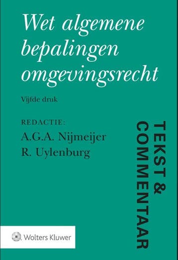 Wet algemene bepalingen omgevingsrecht / Tekst & Commentaar, Verzenden, Zo goed als nieuw