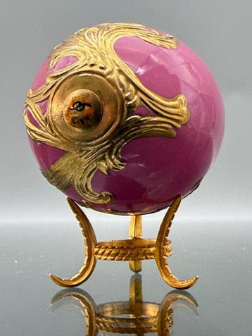 Fabergé ei - Imperiaal juwelei, versierd met 24-karaats goud, Antiquités & Art