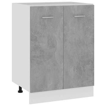 vidaXL Onderkast Lyon 60x46x81,5 cm bewerkt hout betongrijs, Verzenden