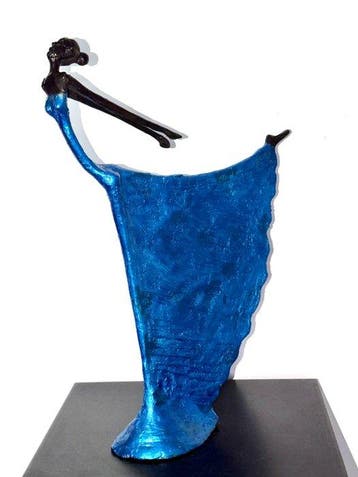 Abdoulaye Derme - sculptuur, Danseuse “Élégance en