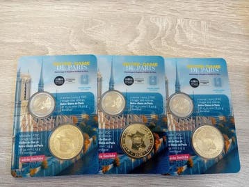 Frankrijk. Coin Card 2025 Notre-Dame de Paris -, Postzegels en Munten