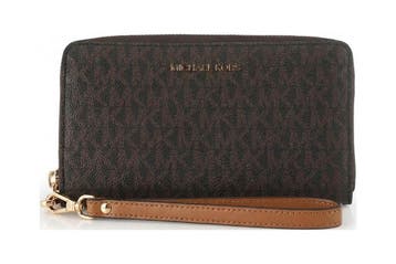 Michael Kors Portemonnee Bruin, Bijoux, Sacs & Beauté, Porte-monnaie & Portefeuilles, Verzenden