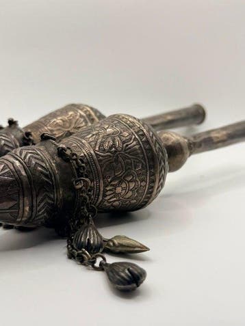 Judaica - Zeldzame 19e-eeuwse Iraakse Joodse zilveren