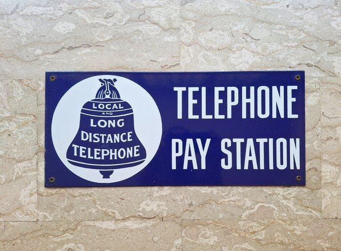 Bell System (American Telephone and Telegraph - AT&T) -, Antiquités & Art, Antiquités | Assiettes décoratives & Carrelages
