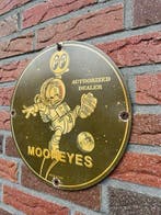 Mooneyes Authorized Dealer rond metalen reclamebord – space, Verzamelen, Nieuw