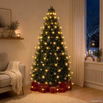 vidaXL Kerstboomverlichting met 150 LEDs net 150 cm, Huis en Inrichting, Verzenden, Nieuw
