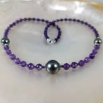 Collier avec pendentif Argent Perle - Perle - Tahiti 9-11,8