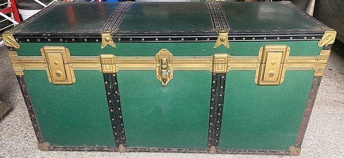 Coffre de rangement - Carton, Laiton, Antiek en Kunst, Curiosa en Brocante