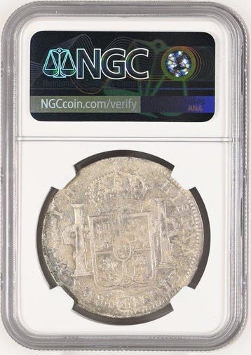 Spanje. 8 Reales acuñada en 1806, en la ceca de México, T·H.