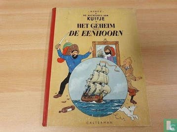 Kuifje - Het geheim van de Eenhoorn - 1954, Eén stripboek, Verzenden, Gelezen, Remi, Georges.