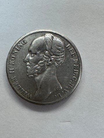 Nederland. Willem II. 1 Gulden 1847 (Zonder minimumprijs)