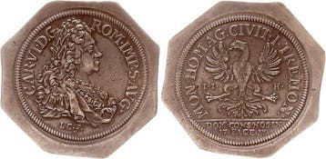 Duitsland, Dortmund. Kaiser Karl VI. (1711–1740). Doppelte