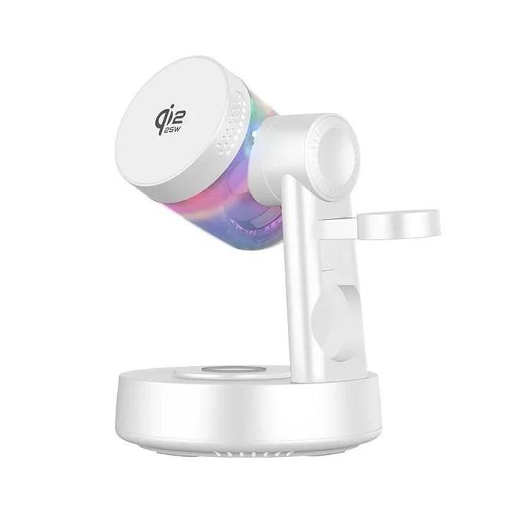 DrPhone AudioDock 3-in-1 Draadloze Oplader 25W - Magnetisch, Telecommunicatie, Mobiele telefoons | Telefoon-opladers, Nieuw, Verzenden