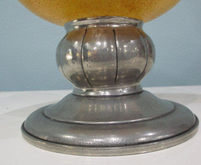 LES ESTAINS DU MANOIR FRANCIA - Fruitschaal - Kristal, Tin -, Antiek en Kunst, Curiosa en Brocante