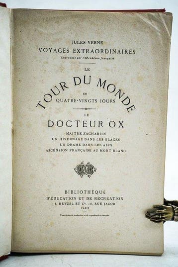 Jules Verne / MM De Neuville et L. Bennet - Le Tour du Monde, Antiek en Kunst