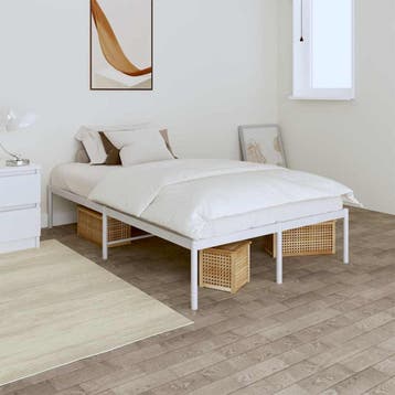 vidaXL Bedframe metaal wit 120x200 cm, Verzenden