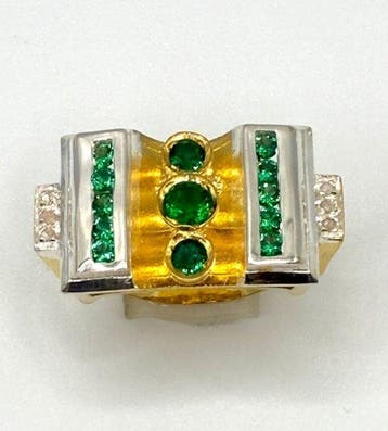 Sans prix de réserve - Bague de cocktail - 9 carats Or